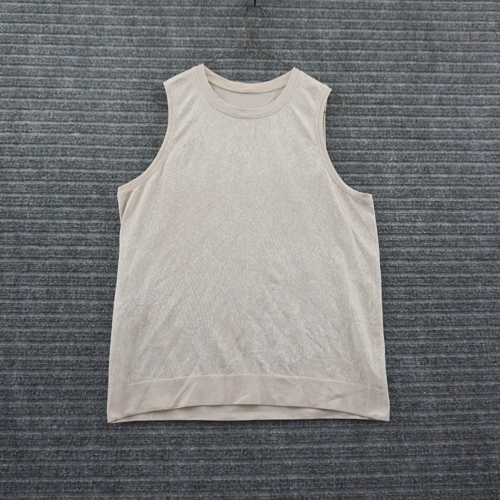 Lululemon Swiftly Tech Tank Top Womens 10 Beige Sleeveless Athletic Tank